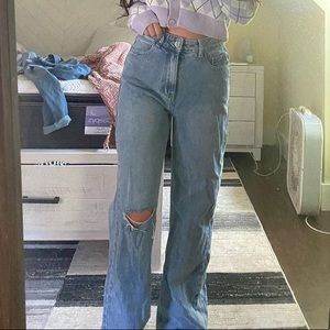 Pretty little thing slightly dark wash jeans size 25